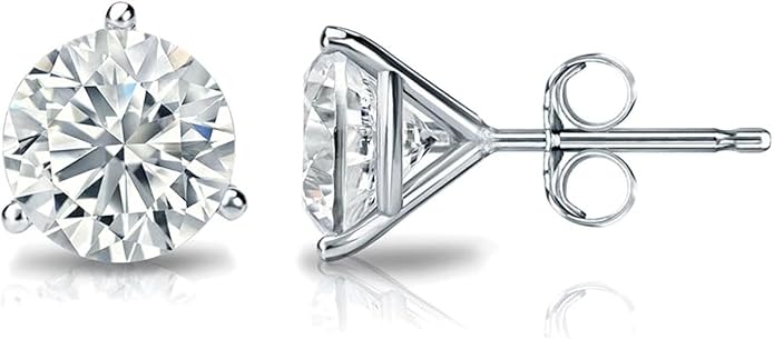 3 Prong Classic Diamond Studs