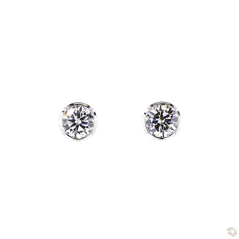 Round Bezel Studs